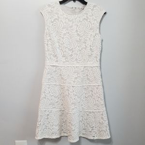 Sandra Darren White lace dress size 10